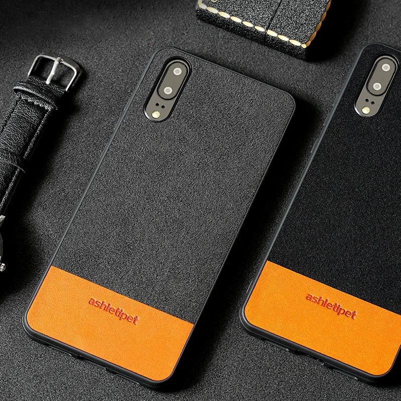 

Phone Case For Huawei Mate 9 10 20 lite P10 P20 lite Pro Case Suede Stitching Oil wax skin For Honor 8 8X 9 10 Back Cover