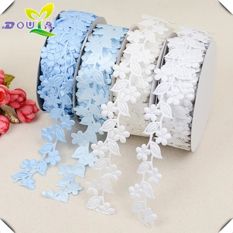 

Flower and flower embossing belt, DIY bow tie, garment accessories, wedding ribbon, embossing belt, factory direct sales.