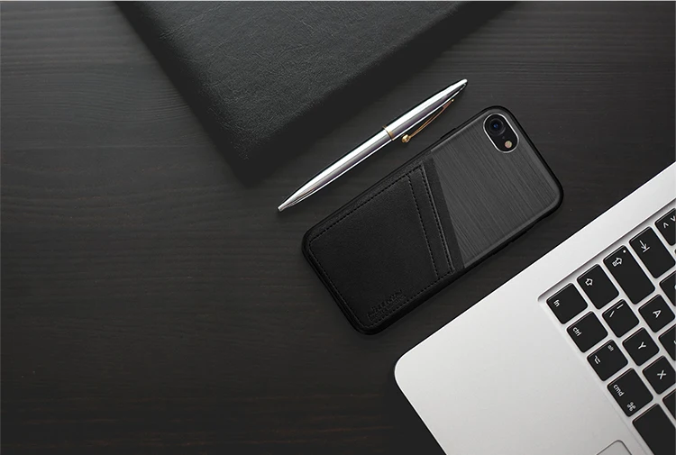NILKIN для iphone 7 чехол NILLKIN Стильный комбинированный ретро кожаный+ Матовый металлический слот для карт задняя крышка для телефона для Apple iphone 7