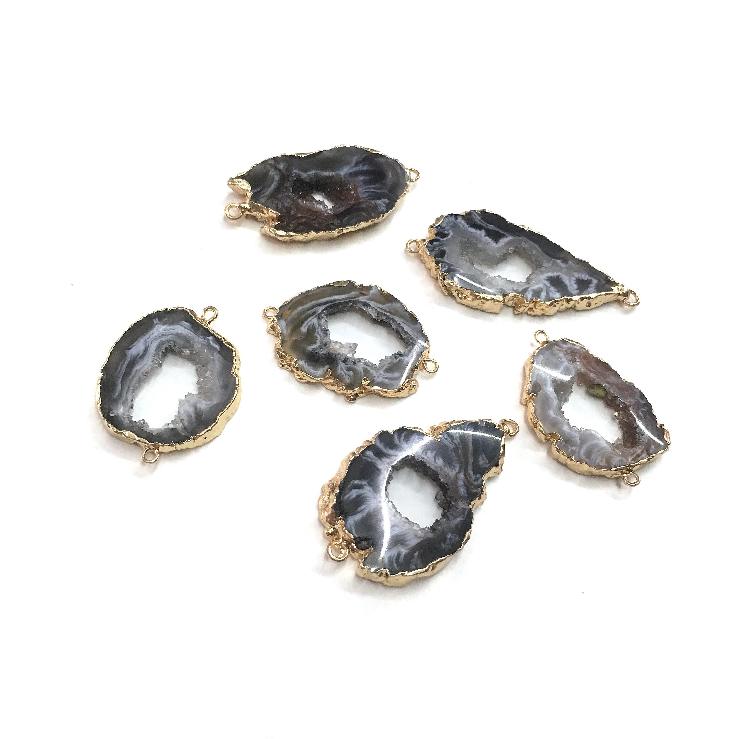 Подвески из натуральных агатов соединитель подвески для самостоятельного