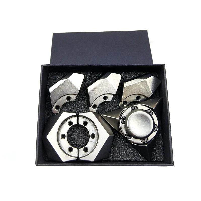 3/комплект DIY Спиннеры ручной Spinner палец Tri-Spinner Металлический матовый черный EDC палец-Spinner handspinner figet spiner игрушка спинер скиннер спиннер спинеры для рук SL537