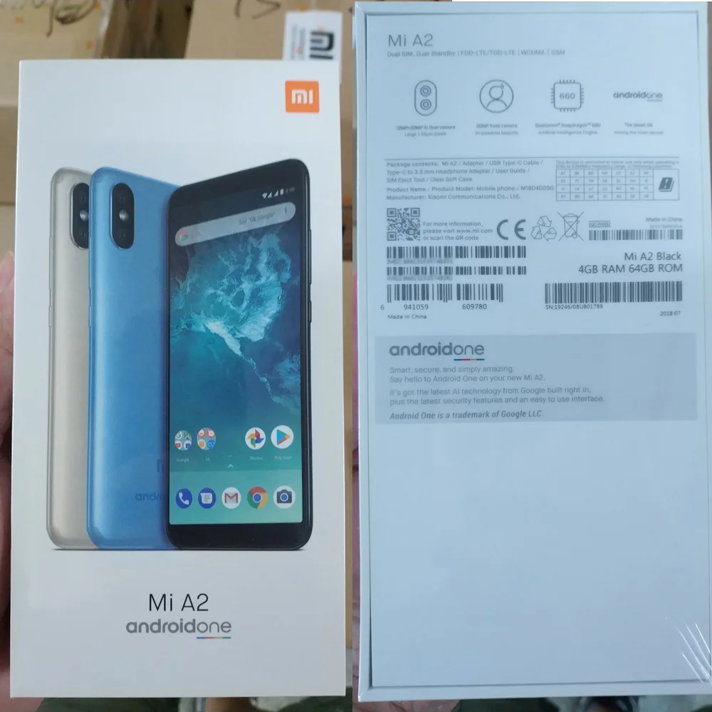Глобальная версия Xiaomi mi A2 4 Гб Оперативная память 64 Встроенная мобильного