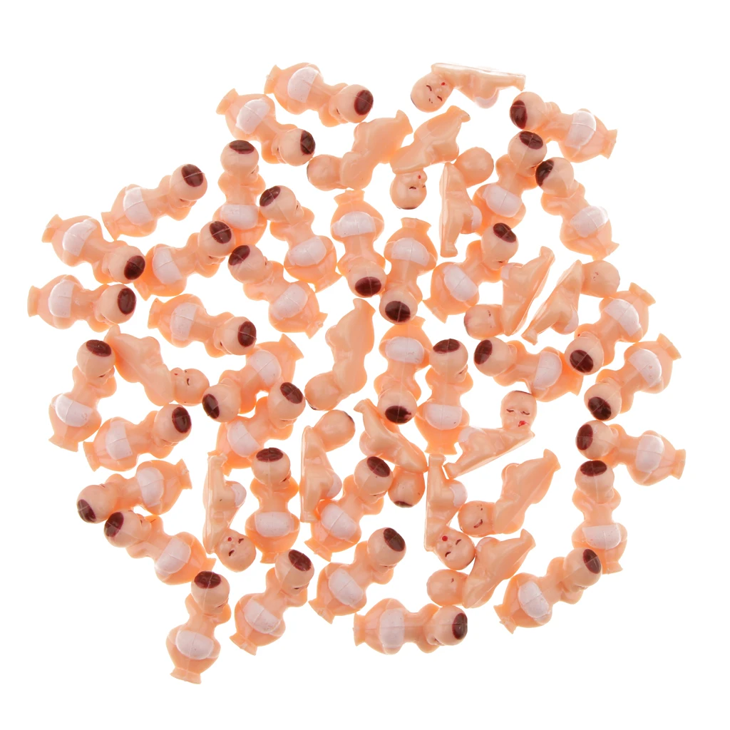 50 шт. милые мини куклы для новорожденных детей крещение душа Декор вечерние