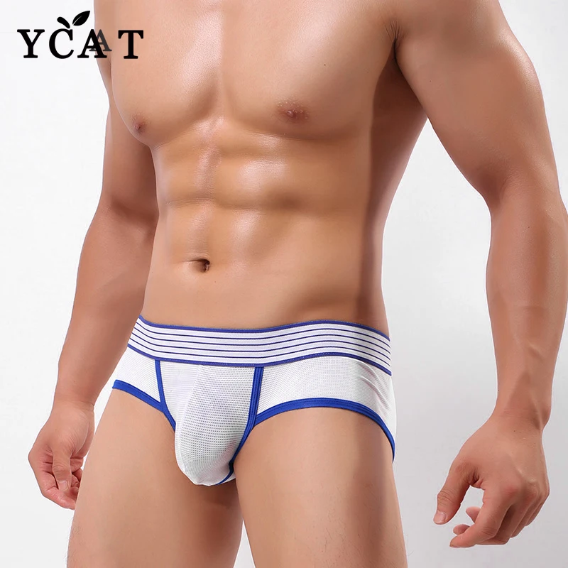 YCAT новые сексуальные Для мужчин нижнее белье трусы с открытой спиной стринги string