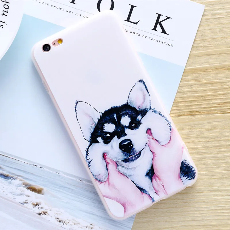 DS LOVEHUI карман с собакой TPU чехол для телефона iphone 7 5 5S SE 6 6s 6/7/8 plus X забавные Бульдог