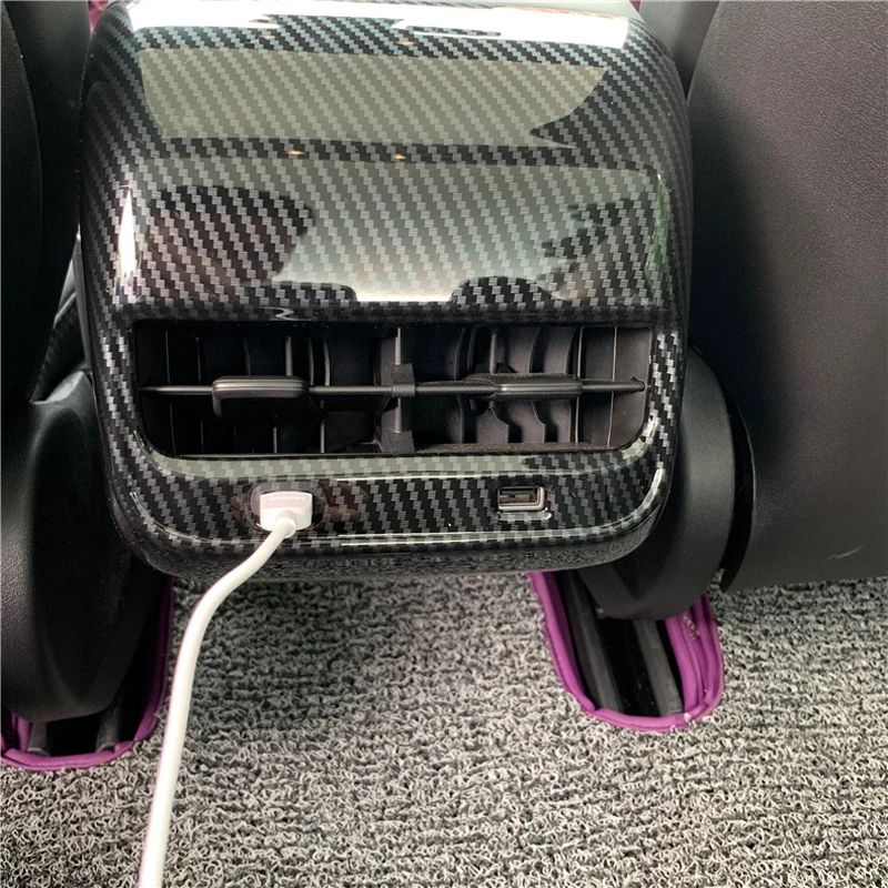 Для TESLA MODEL 3 1PC из углеродного волокна ABS Автомобильная фотообложка отделка