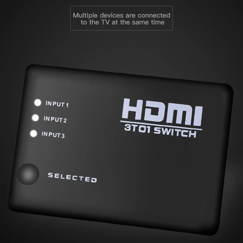 AOEYOO 3 портовый Переключатель HDMI 3x1 1080P 3D видео переключатель сплиттер входа 1 выход