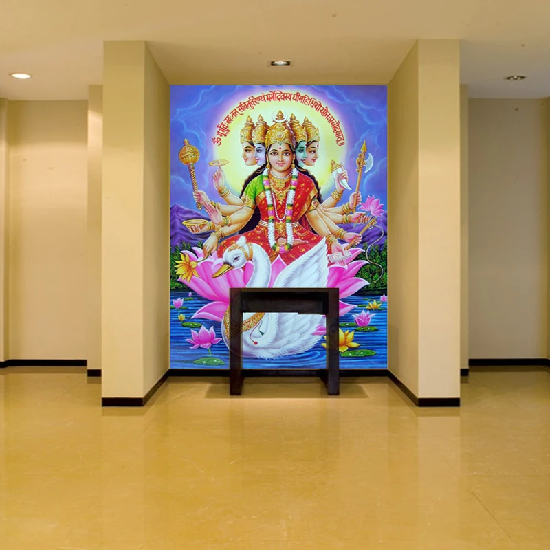 Обои для йоги из Таиланда и Индии papel де parede индийская йогиня индийский Бог статуя