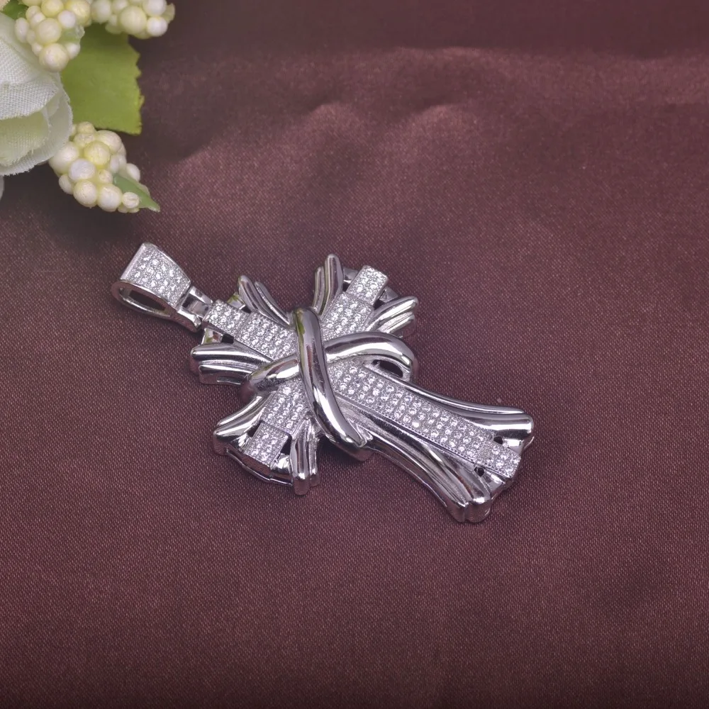 Хип-хоп крест кулон/лед из Ювелирные изделия/bling кулон/чистое серебро 925 |