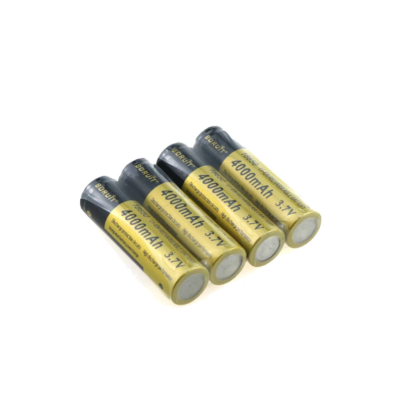 4 шт./лот BRC 18650 батарея 3 7 V 4000 mAh литиевый фонарик с литий ионной батарейкой