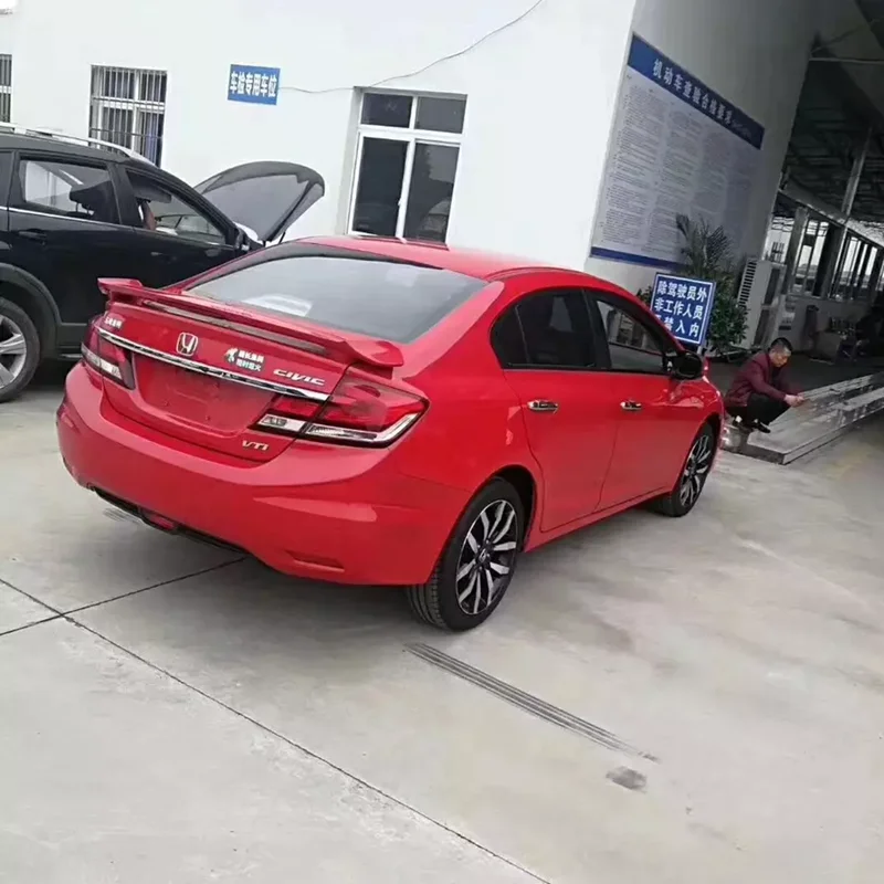 Для 2012 2015 Honda Civic спойлер высокого качества ABS Материал заднее крыло автомобиля