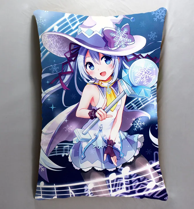 Синий Аниме Манга Мику Хацунэ VOCALOID 40*60 см чехол для подушки сиденья постельные принадлежности подушки 004 - Цвет: Синий