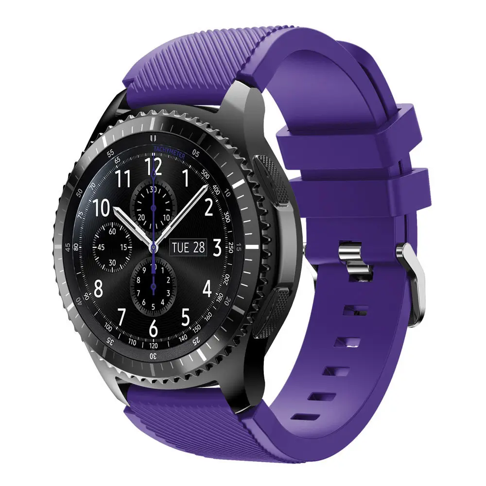 22 мм Amazfit силиконовый ремешок для часов samsung gear S3 классический Frontier резиновый ремешок наручный браслет для Galaxy Watch 46 мм ремешок