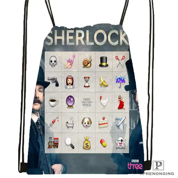Рюкзак Sherlock The Abominable @ 02 на заказ сумка шнурке милый детский рюкзак черная задняя