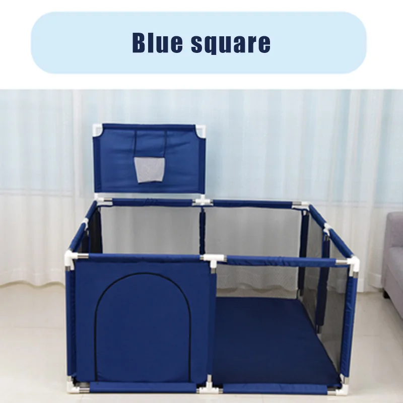 Blue square IMBABY детский манеж Детские шарики бассейн Piscine a Balle ограждение для детского манежа большой забавный манеж для младенцев, безопасная барьер - Цвет: Blue square