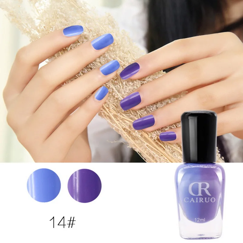 Новая мода 6 цветов жирной лак для ногтей солнечного света меняет Цвет UV гель