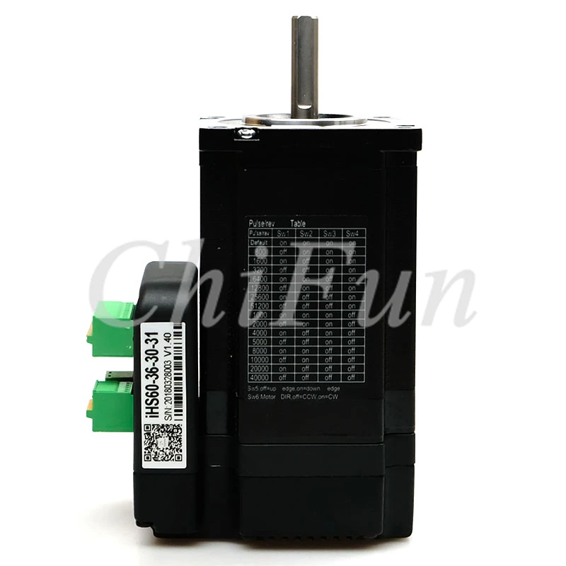 JMC IHS60 36 30 31 NEMA24 интегрированный Цифровой Открытый цикл шаговый двигатель 3N. m DC36V