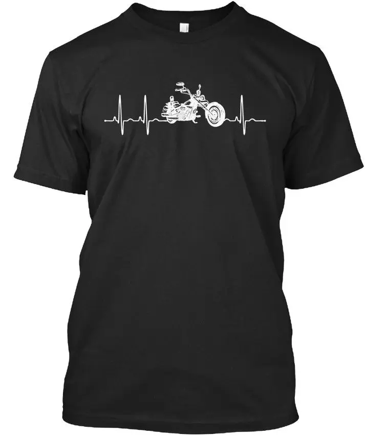 

Hot Sale Summer Casual Man T Shirt Good Quality Motorbike Heartbeat Stylische T Shirt Design