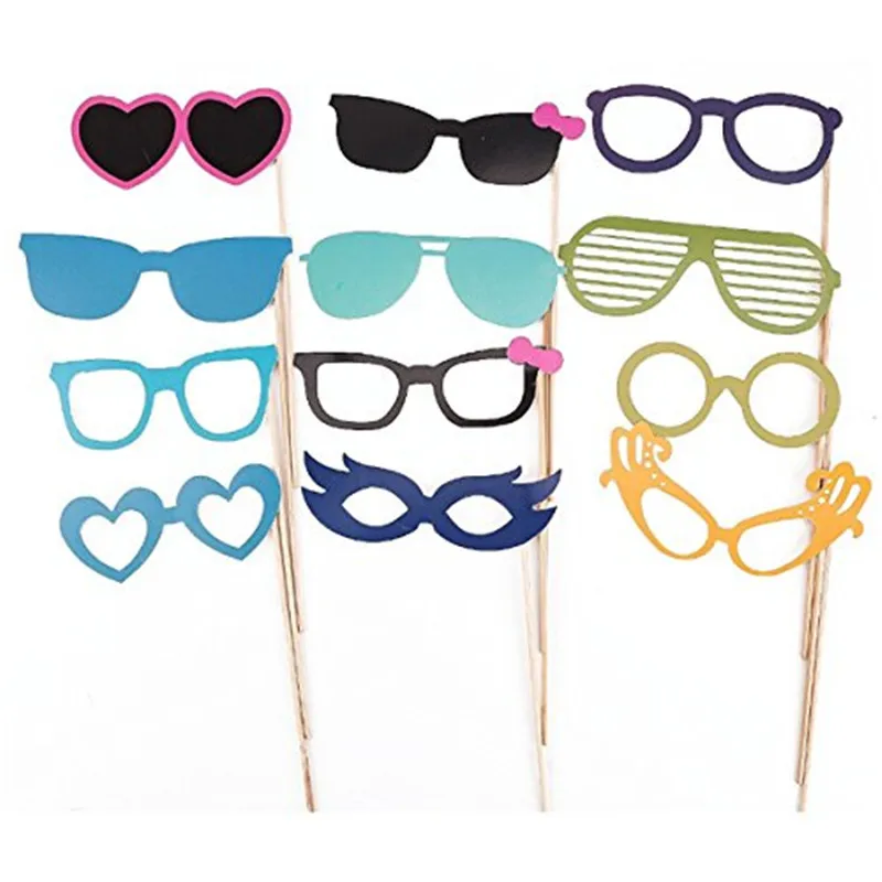 44 шт./Партия Красочные Веселые шляпы для борода и губы реквизит фотографий