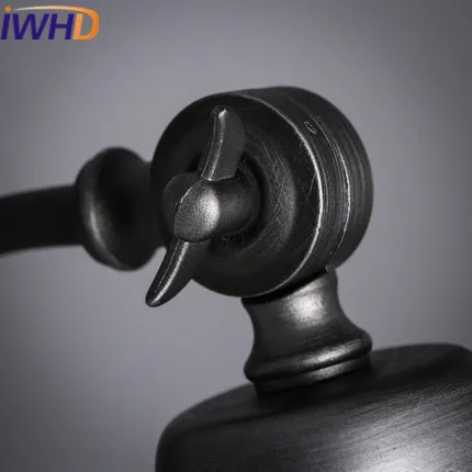 

IWHD Angle Adjustable Sconce Loft Industrial Vintage Wall Lamp Black Retro Wandlamp LED Wall Light Up Down Home Lighting