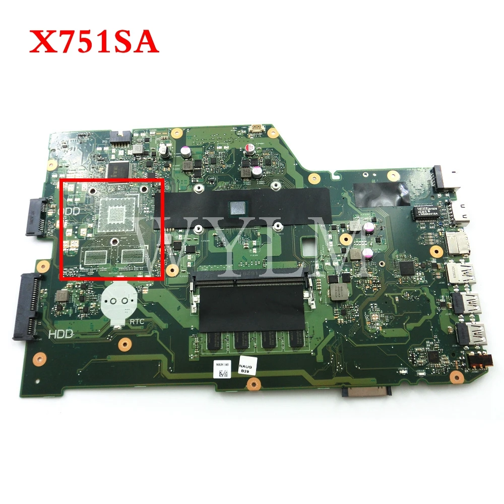 X751SA N3160 cpu 4 GB ram Материнская плата ноутбука для ASUS X751S X751SJ X751SV материнская 90NB07M0-R00050