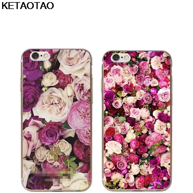 KETAOTAO романтические красные розы цветы Нью Йорк чехлы для телефонов iPhone 4S 5S 6S 7 8 Plus