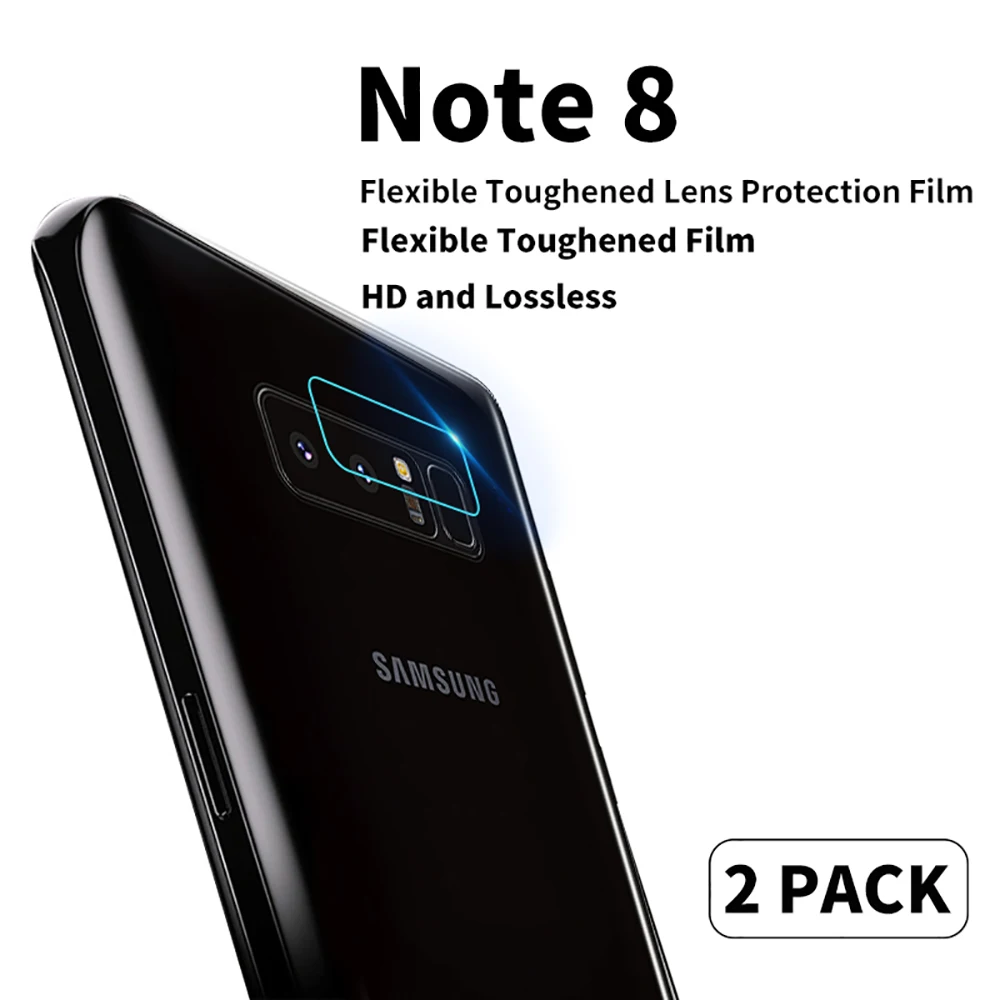 Закаленное стекло для объектива задней камеры 2 шт. Samsung Galaxy S8 Plus Note 8 S9 + iPhone7 X