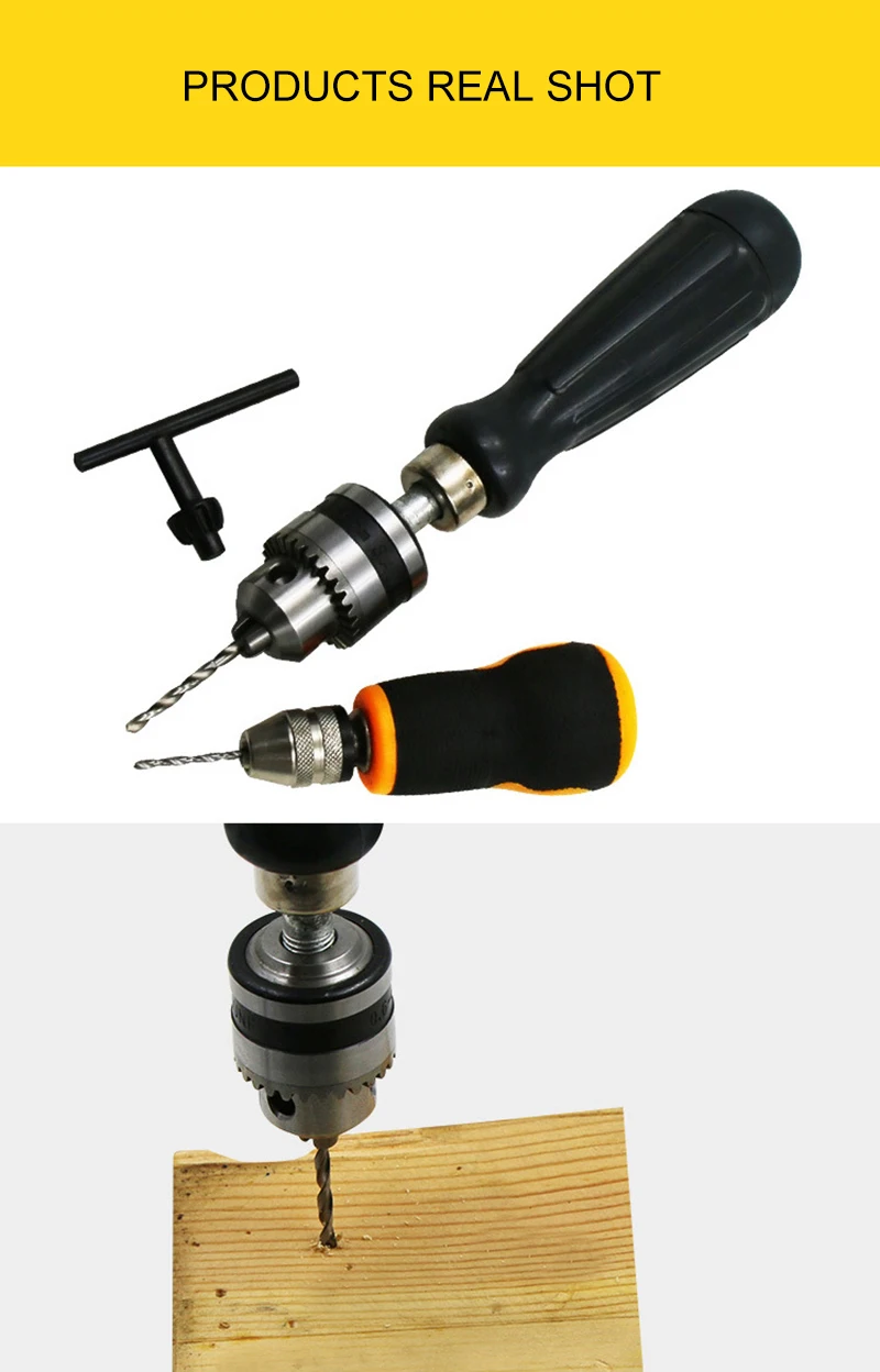 Aluminum Alloy Manual Drilling Mini Drill Bit Wenwan Model Woodworking Nuclear Carving Eye Drilling Simple Hand Drill Tools h4