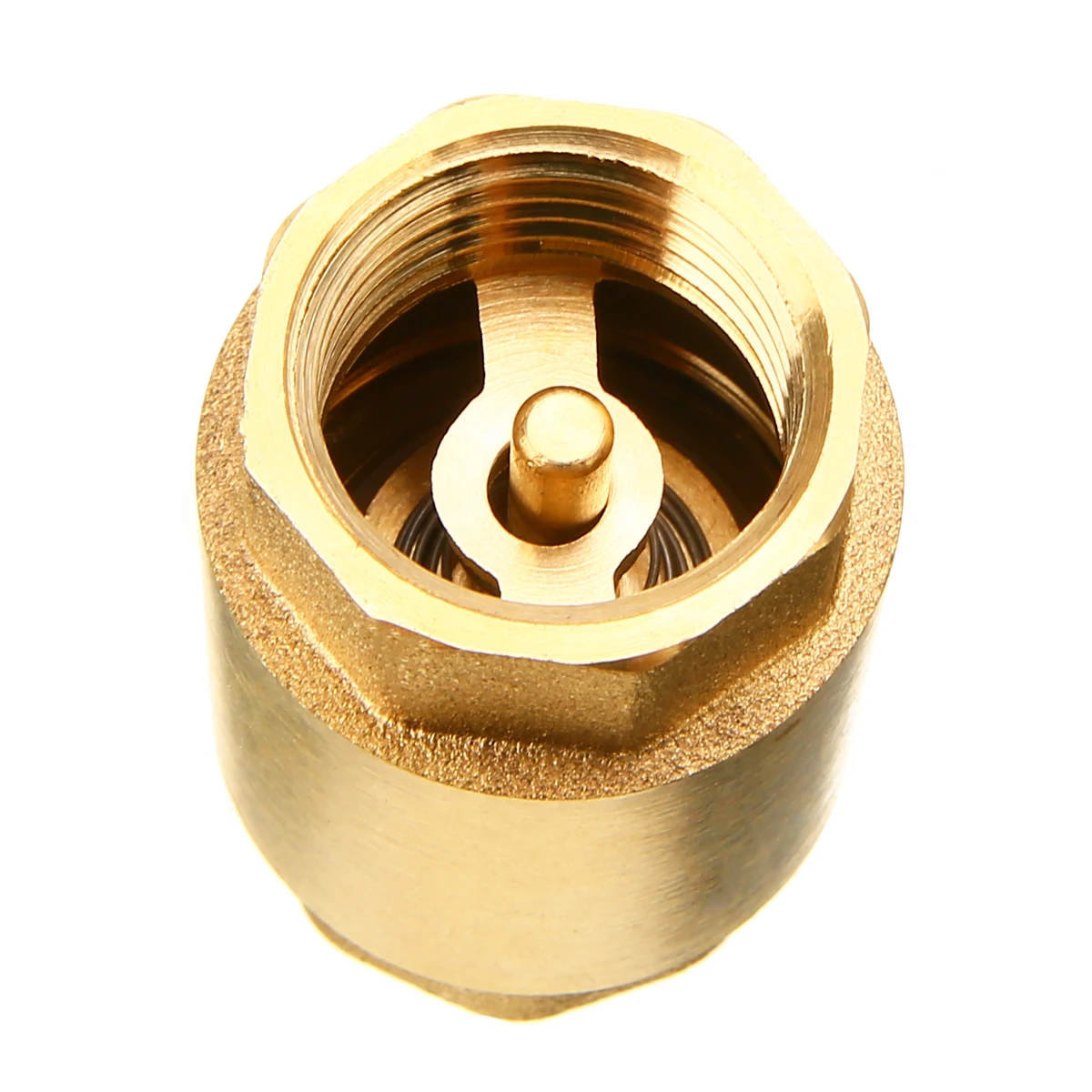 1 шт. 1/4 ''NPT латунный резьбовой линейный пружинный обратный клапан 1/2 Вт для
