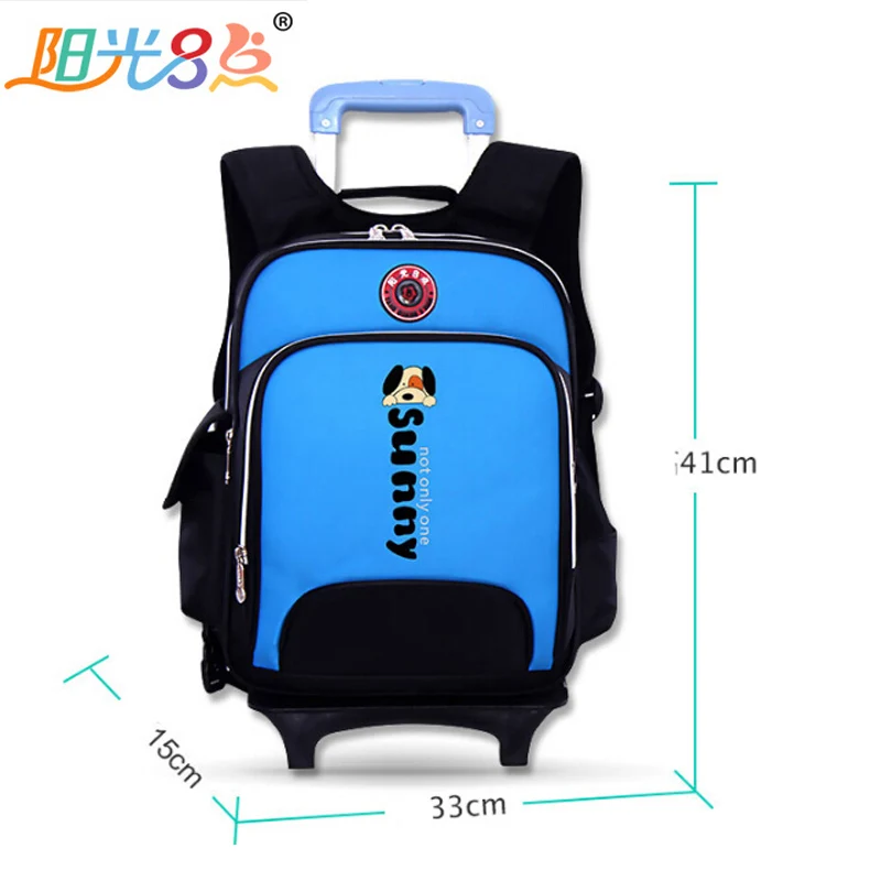 2017 новая школьная сумка на колесах для девочек водонепроницаемый нейлоновый