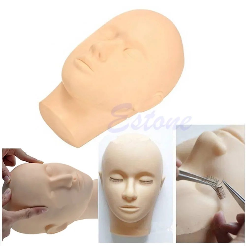 Тренировочный манекен для массажа лица с плоской головкой практики макияжа