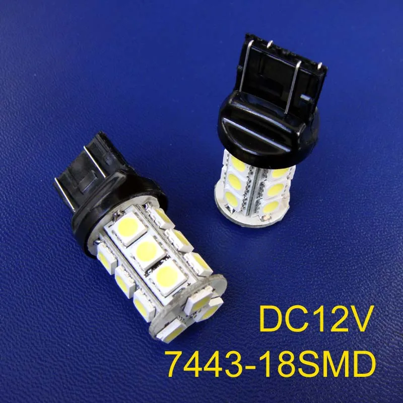 

High quality 12V 3W T20 7443 Led Auto Rear Fog Lamp,W21/5W Car Brake Lights Parking Lights Stoplight Bulb free shipping 2pcs/lot