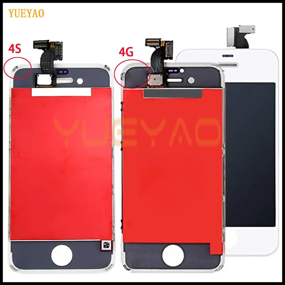 AAA ЖК-дисплей для iPhone 4S A1387 A1431Touch дигитайзер стекло сборка для iPhone 4 A1332 A1349 экран ЖК-дисплей Замена