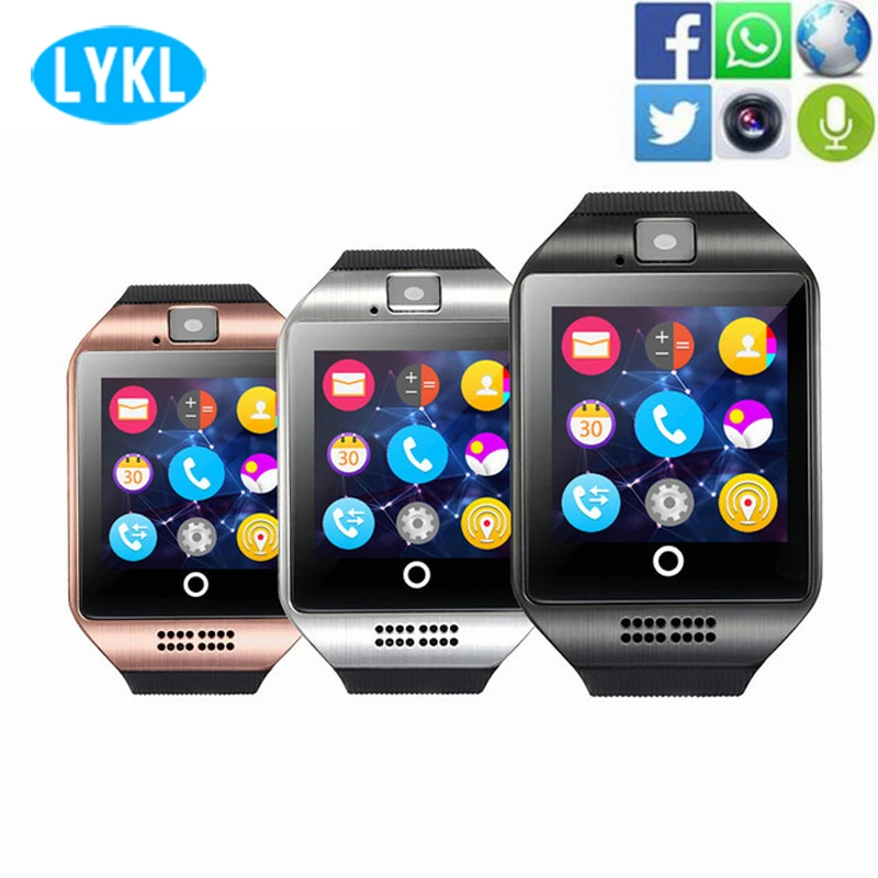 Смарт часы Q18 Bluetooth Smartwatch Facebook Whatsapp Twitter синхронизация поддержка sim карты фитнес