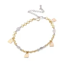 MxGxFam (220*5 мм) миниатюрный разноцветный браслет с подвеской, Женский замок из экологического сплава