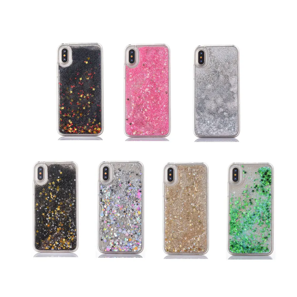 Чехол FQYANG Star Dynamic Liquid Quicksand для SAMSUNG S8 PLUS S7 EDGE S6 edge plus J7 A7 S5 Прозрачный чехол для задней панели ПК телефона