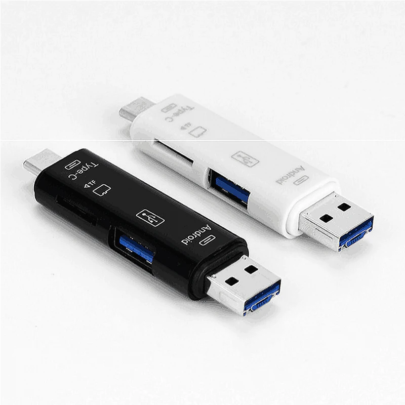 RSExplorer Type-C 5-in-1 OTG Card Reader High speed USB 2.0 Read TF memory card adapter and female interface For PC | Компьютеры и