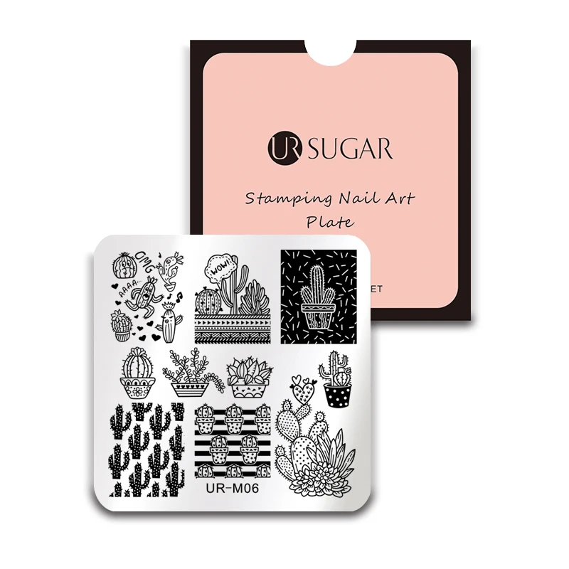 1 Ur Sugar ногтей штамповки пластины мода кружева цветок Животных Фестиваль полосы шаблон Шаблоны Дизайн для лака ногтей штамп - Цвет: 1