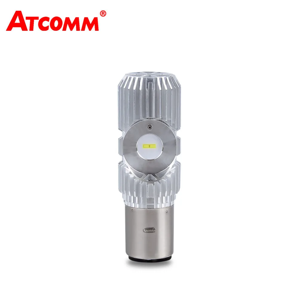 Светодиодные фары для мотоцикла ATcomm BA20D 12 В чип CSP 6500 К лм 20 Вт| |