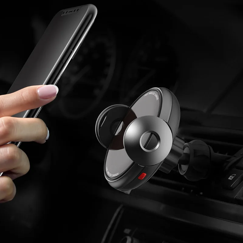 Xiaomi Mijia Shunzhi электрическое беспроводное автомобильное зарядное устройство Qi зарядка электрическая индукция 15 Вт/10 Вт/7,5 Вт Беспроводная зарядка для 4,0-6,5 Дюймов