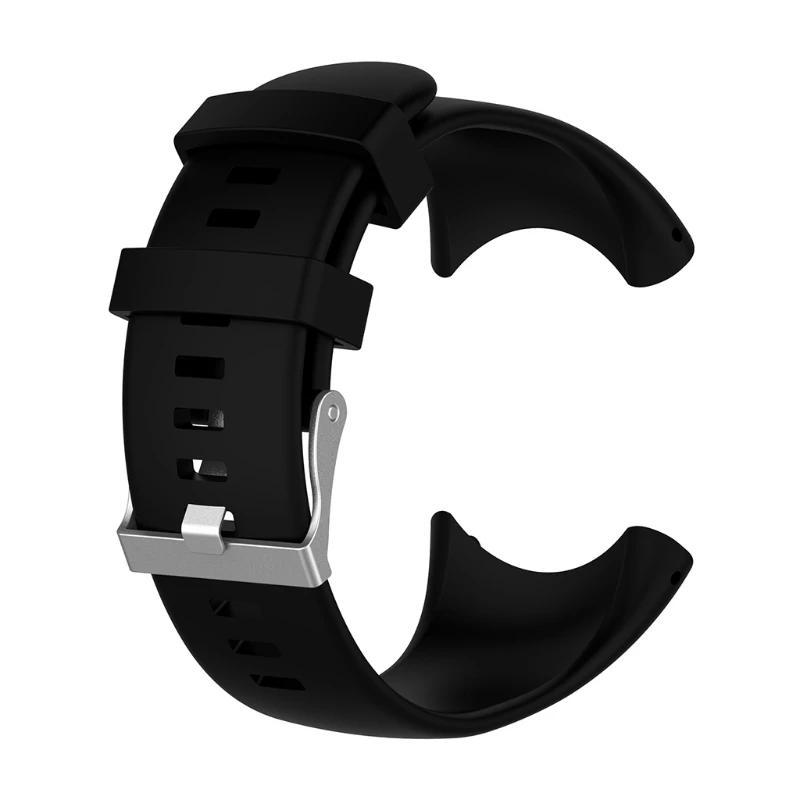 Силиконовый сменный ремешок для наручных часов для Suunto Core все черные спортивные часы