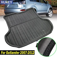 boot liner rear trunk mat cargo tray floor carpet protector 2008 2009 2010 2011 2012 fit for mitsubishi outlander 2007 2012