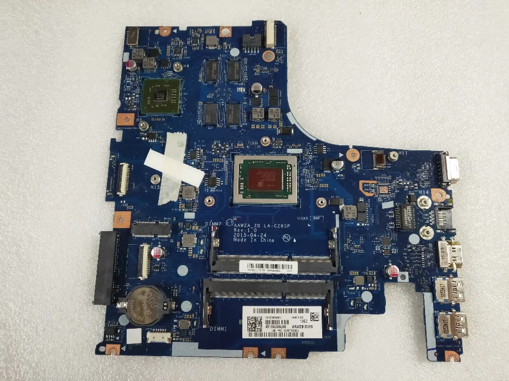 Для основная плата для ноутбука AAWZA ZB LA C285P Ideapad 500 15ACZ 15 6 AM870 Процессор материнская