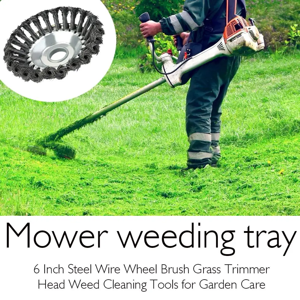 6 дюймов круговая из стальной проволоки кисти газонокосилка бензокоса головкой