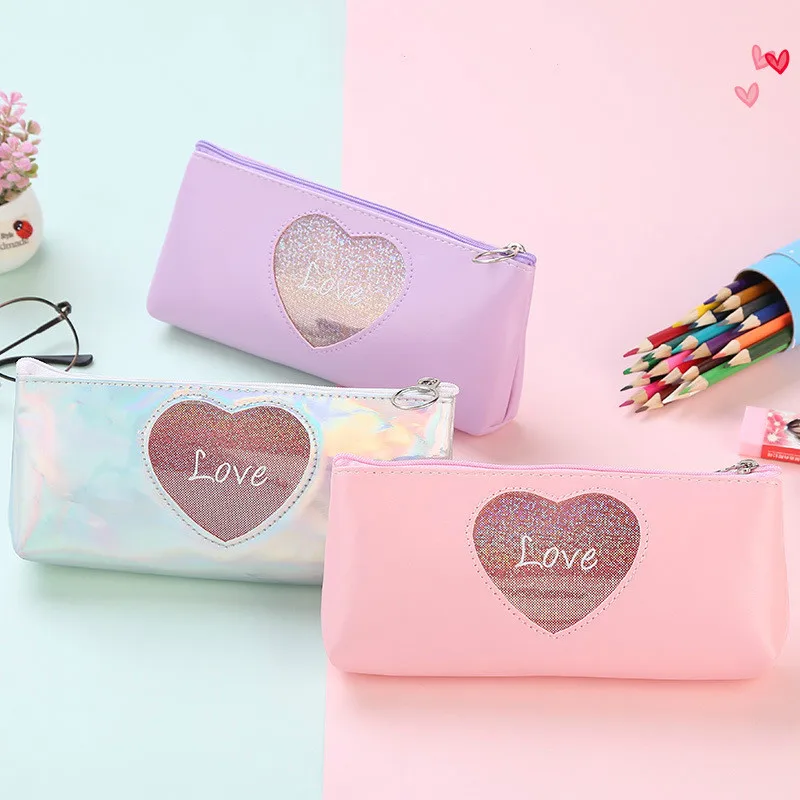 С принтом Портативный Макияж сумки разноцветным узором милые косметические для