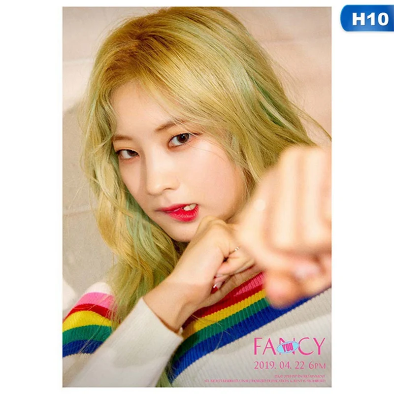 К-поп дважды Ablum "FANCY YOU" плакат высокое качество повесить ткань фото прокрутки живопись Канцелярский набор