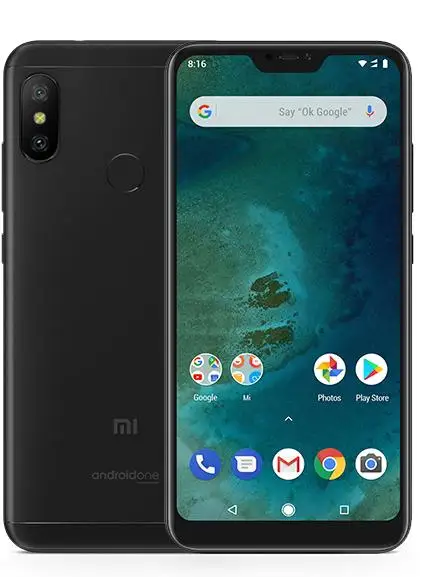 My A2 Lite 14 8 см (5 84 &quot) 4 Гб 6 гибридный двойной SIM слот 4G Черный 4000 мАч|Подставки для