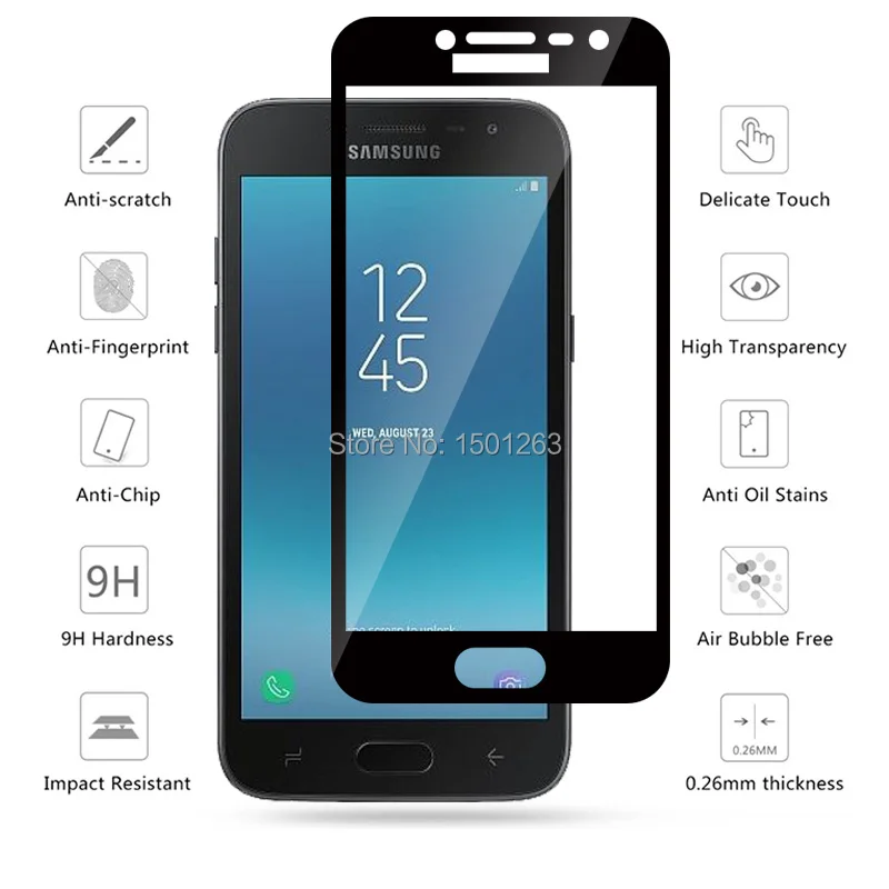 Для samsung Galaxy J2 Pro 2018 5 &quotПолное покрытие закаленное Стекло Экран протектор чехол