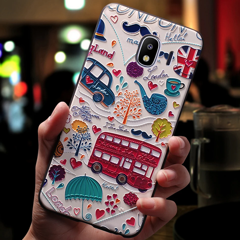 YonLinTan роскошный чехол для Samsung Galaxy j 4 j4 2018 на заднюю панель телефона 3D милый