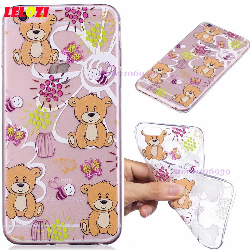 Lelozi противоударный телефон Интимные аксессуары сзади Kawaii/мягкие чехол для iPhone 6